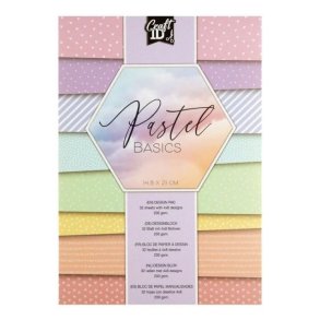 Blok A5 m. 8 designs Pastel Basic 200 gr. 32 s.